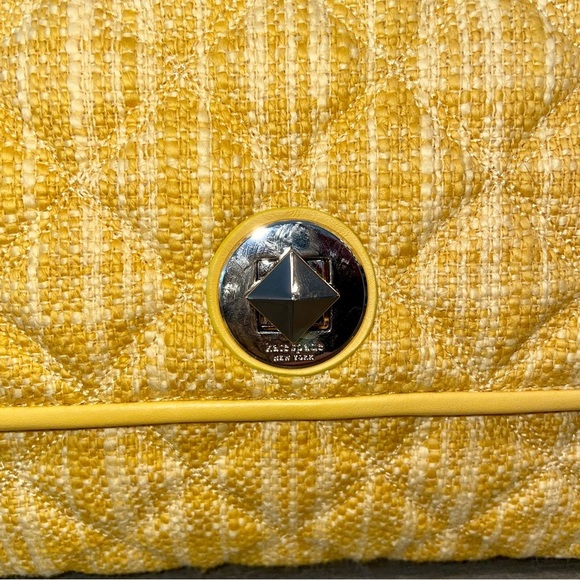 KATE Spade Natalia Tweed Medium Flap Quilted Shoulder Bag, Cut Mango - Picture 2 of 10